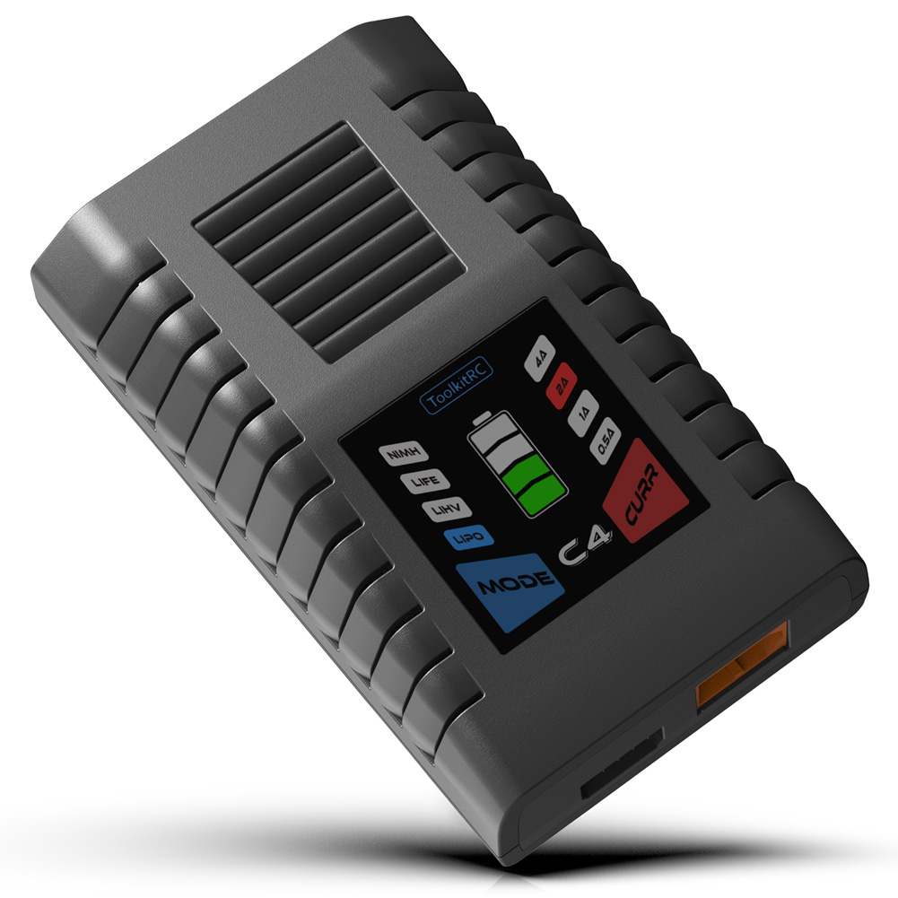 Drone Racing Charger - ToolkitRC C4 Charger 50W 5A AC