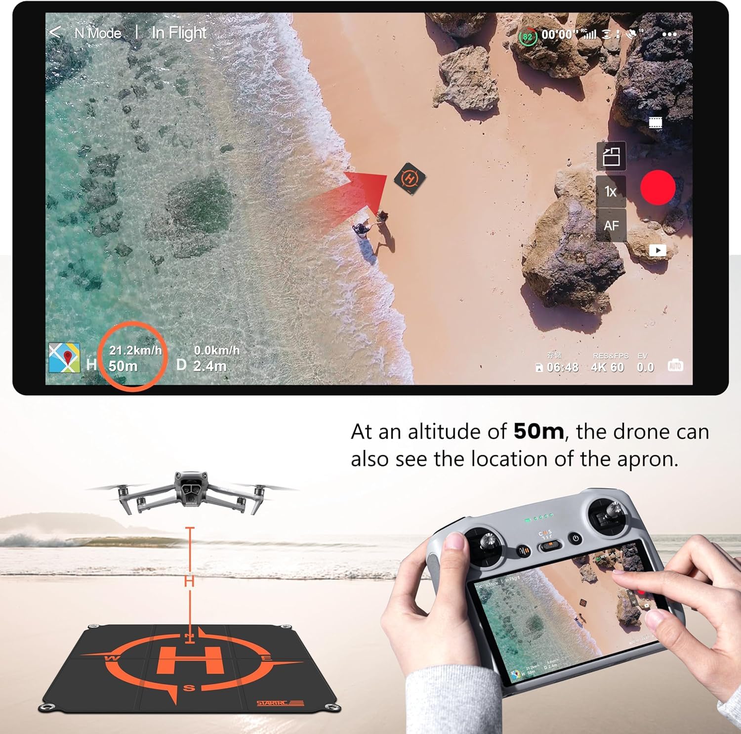 STARTRC Drone Landing Pad, Uni - đánh giá và giá Dji Drone Mini 4 Pro