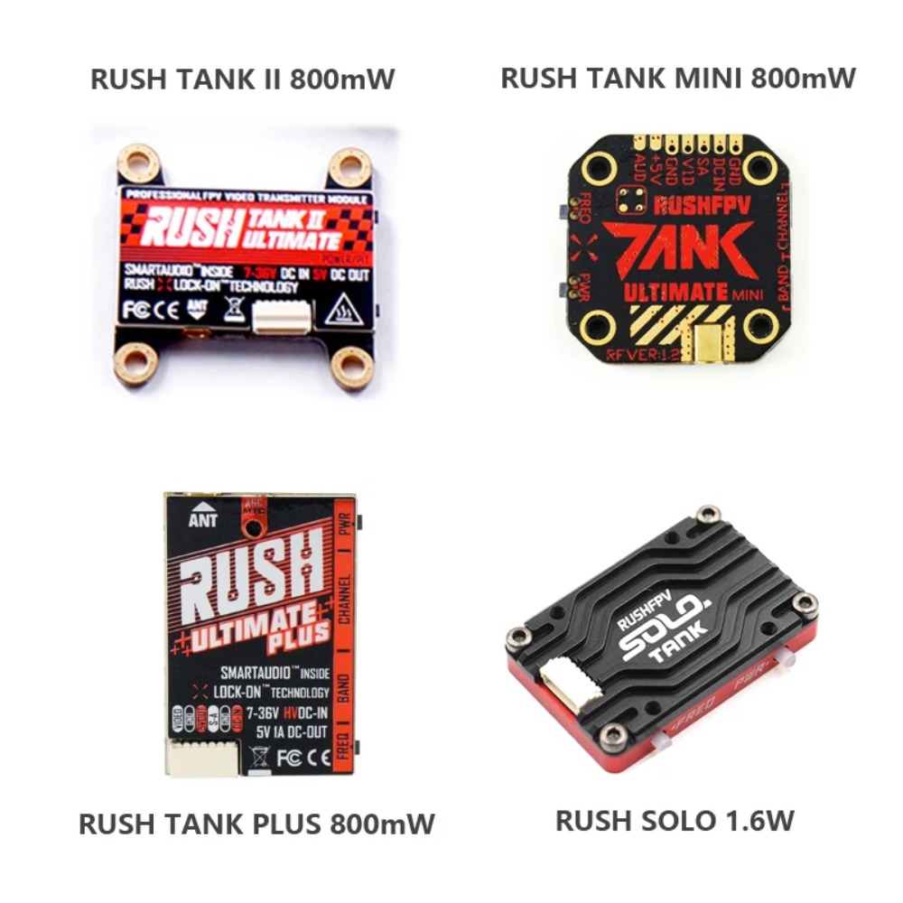 RUSH TANK Ultimate II/Mini/PLU - đánh giá và giá Drone Racing Transmitter