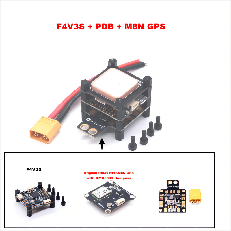 F4 V3 F4 V3S M8N GPS LC Betafl - đánh giá và giá Drone Racing Flight Controller